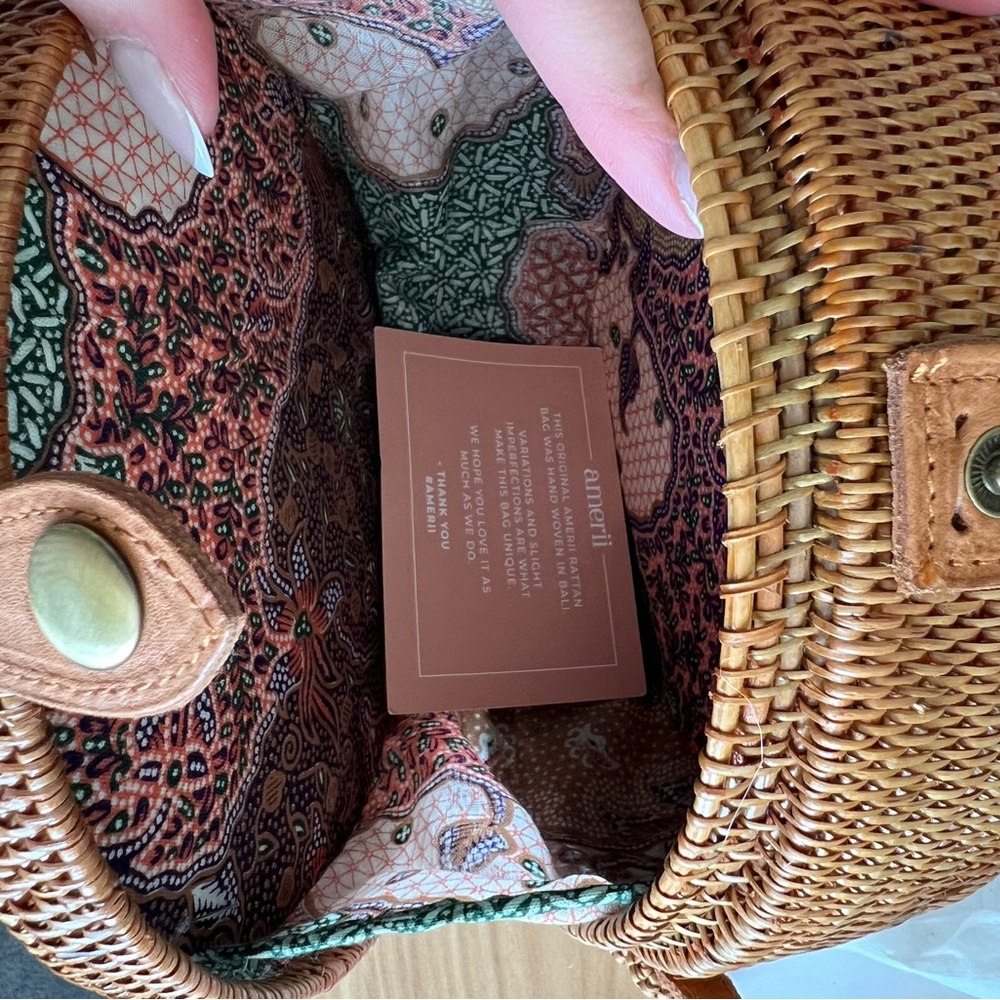 Amerii medium rattan bag, unused